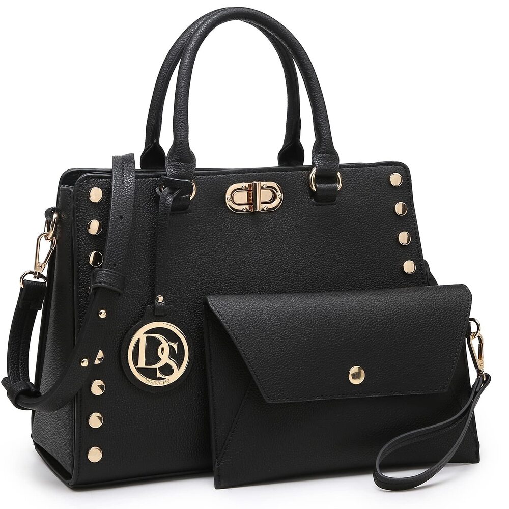 8932 Medium Satchel Handbag Work Tote Shoulder Bag Top Handle Purse